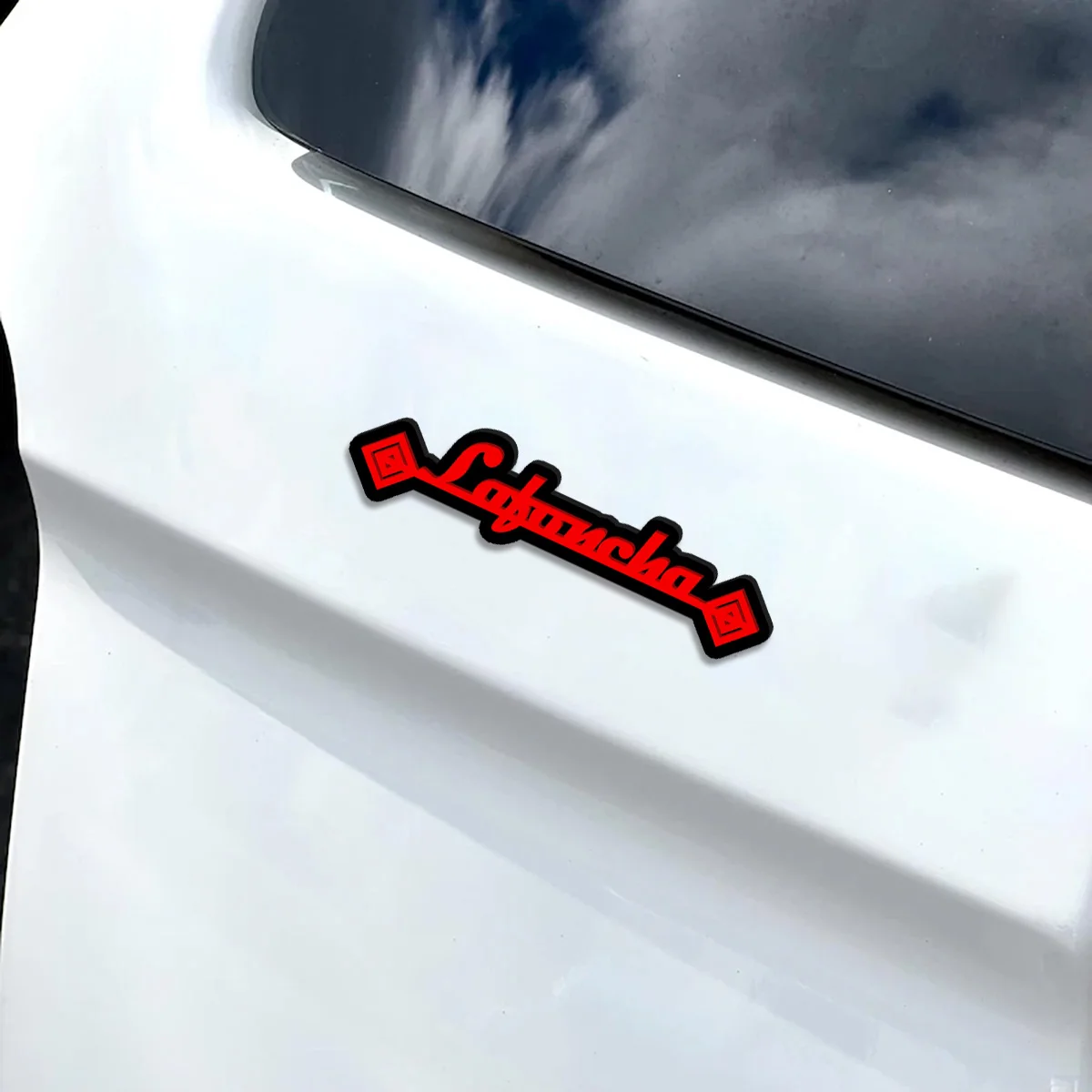 Pegatina Acrílica para Coche con Diseño Geométrico de Diamantes Lafoncha, Calcomanía Personalizada con Nombre y Doble Extremo de Diamantes, Regalo para Estilizar el Coche