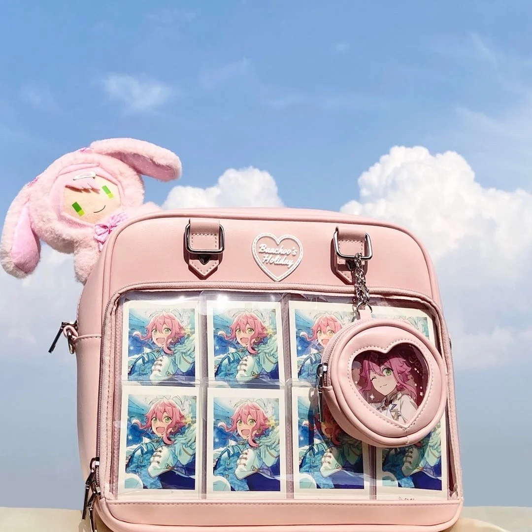 

Japanese original two-dimensional comic show cream ltabag shoulder crossbody portable large capacity niche commute bar daily