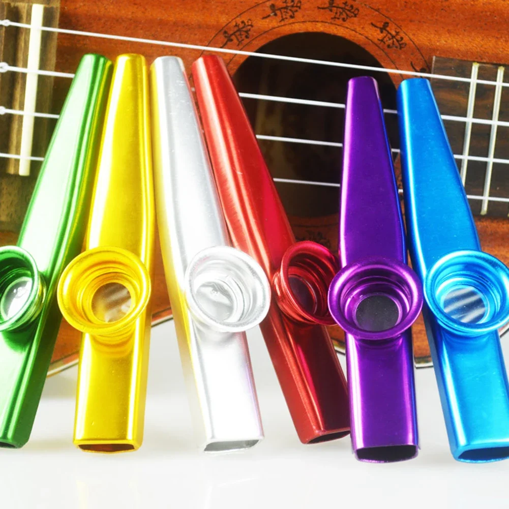 Metal Kazoo Harmonica Mouth Flute Kids Party Gift Kid Musical Instrument