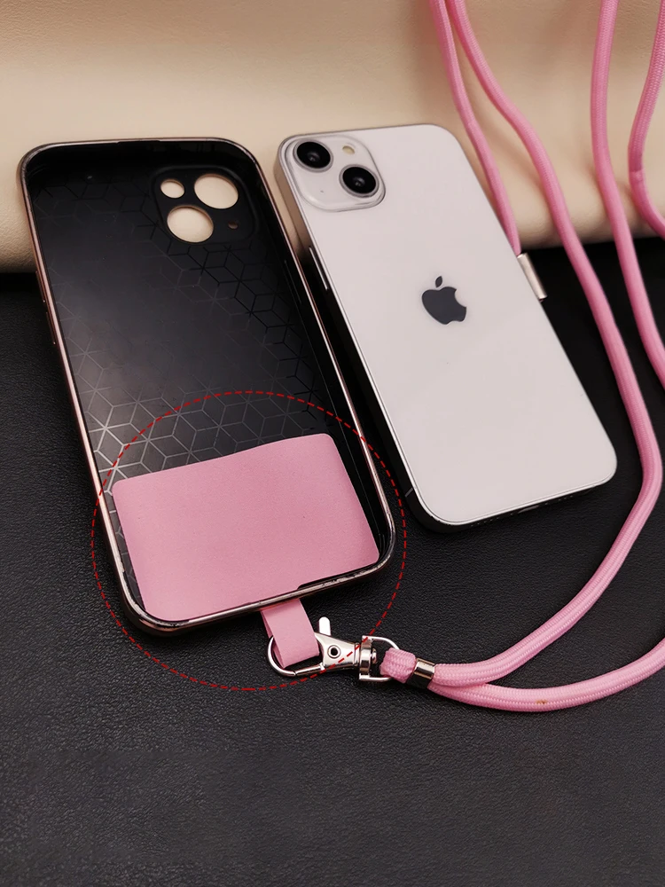 Collier à bandoulière avec lanière universelle pour téléphone portable, longue lanière de réglage, étui de téléphone avec Clip, lanière de sécurité