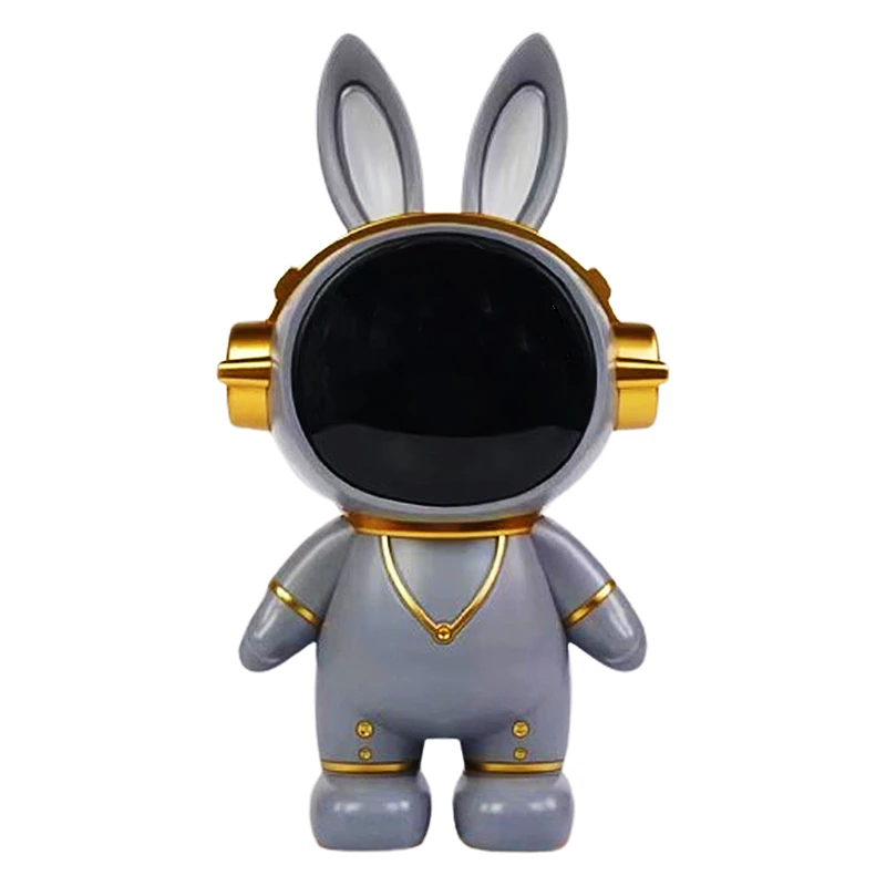 

Room Decor Rabbit Astronaut Saving Money Box Figurine Art Crafts Home Decoration Fashion Ornaments Kids Gift