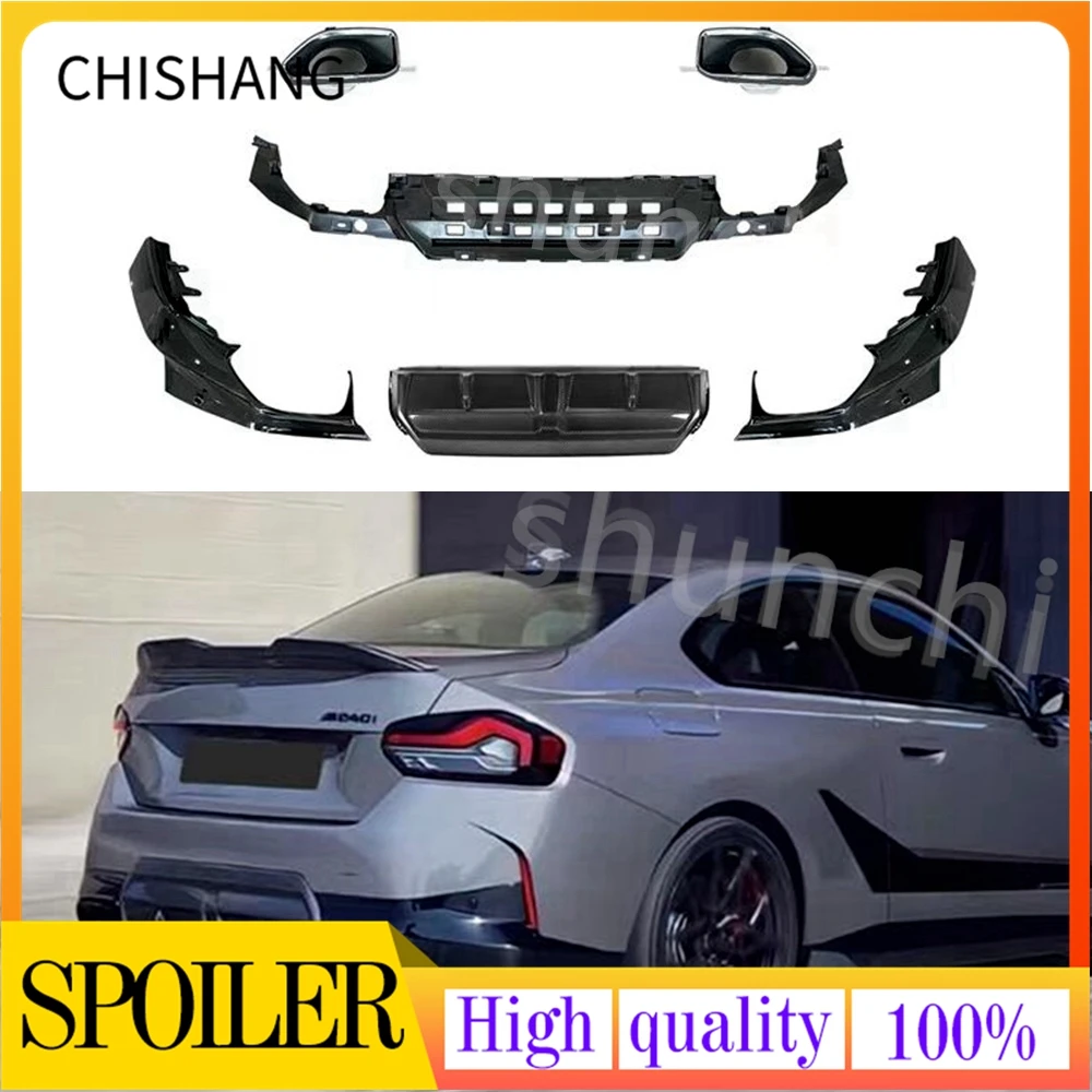 Front Bumper Lip Spoiler Side Lower Splitters Body Kit For 2022+ BMW 2 Series Coupe G42 220i 225i M240i 2 Doors M Performance