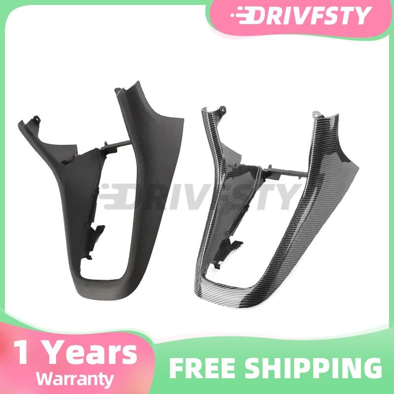 Black Carbon Fiber Car Center Console Gear Shift Knob Frame For Volkswagen VW Golf MK6 2008 2009 2010 2011 2012 2013 5K0863680