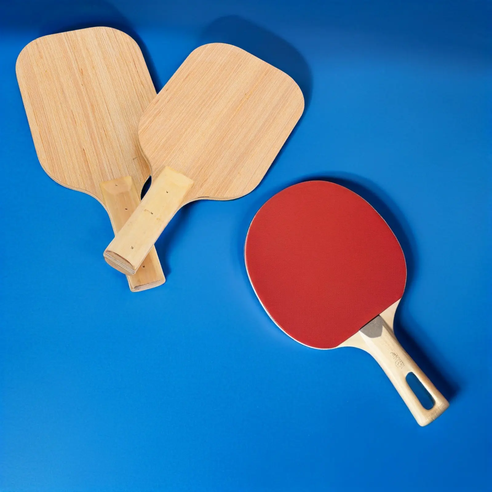 

Table Tennis Paddle Blind Person High Sensitivity Rebound Ergonomic Grip Wooden Racket for Training Competition