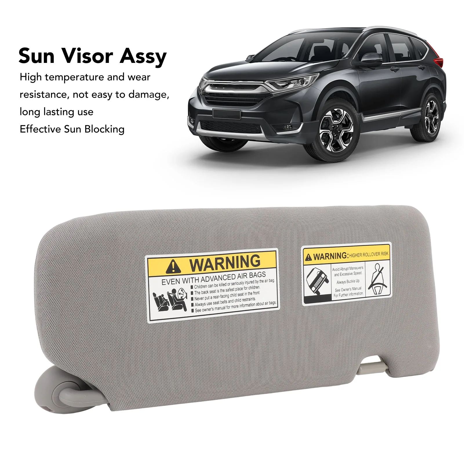 

Солнцезащитный козырек для автомобиля, солнцезащитный экран из АБС-пластика и искусственной кожи, сменный солнцезащитный козырек для CR‑V 2017–2022 гг.