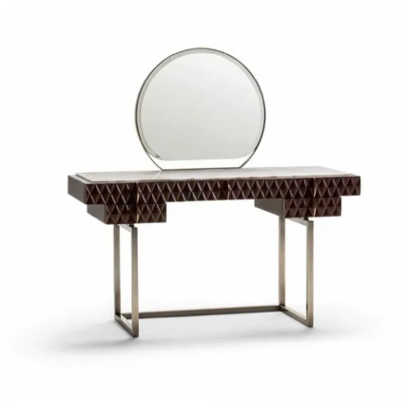 

Minimalist square rock slab coffee table living room home light luxury modern simplicity
