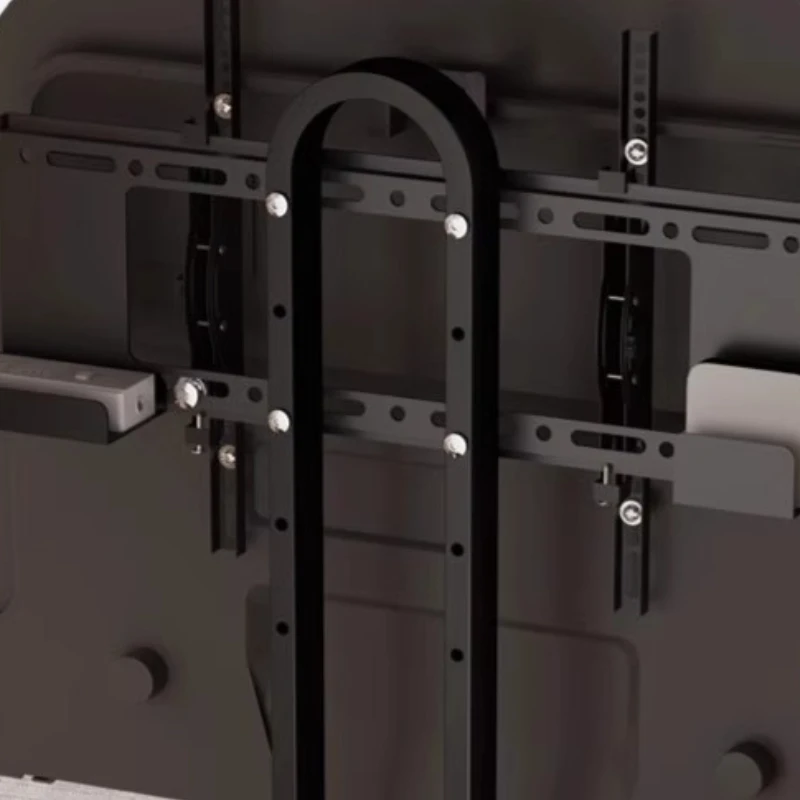 حامل تلفزيون على الرف، حامل تلفزيون منزلي متعدد الوظائف، حامل تلفزيون مكتبي حديث للإقامة المنزلية، أثاث معدني Das Fernsehgerét MHDSJ