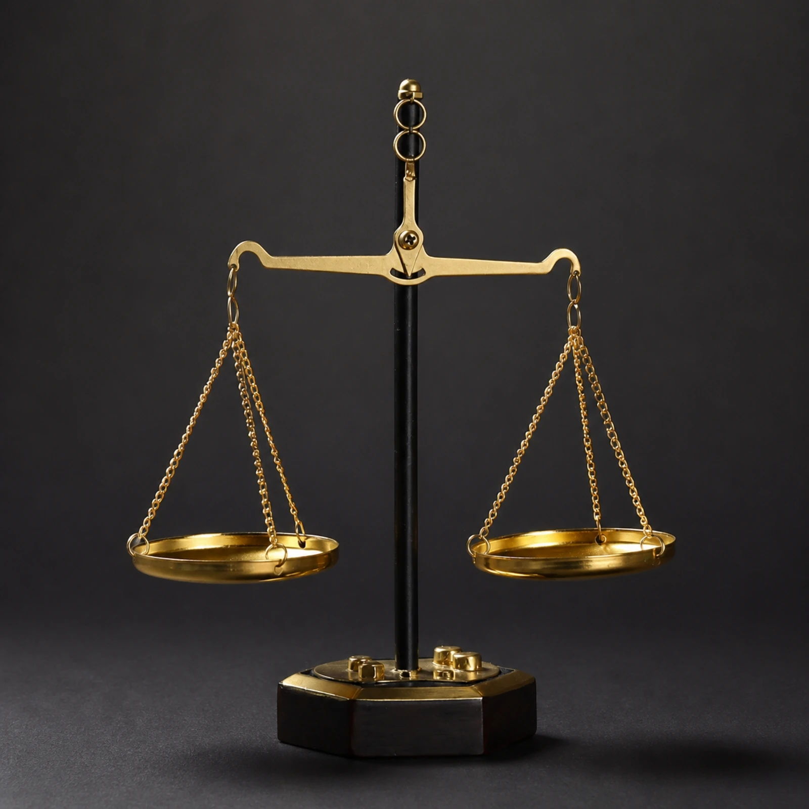 Tabletop Balance Scale Ornament with Linked Chains Decorative Freestanding Balance Scale Ornament Sturdy Long-Lasting