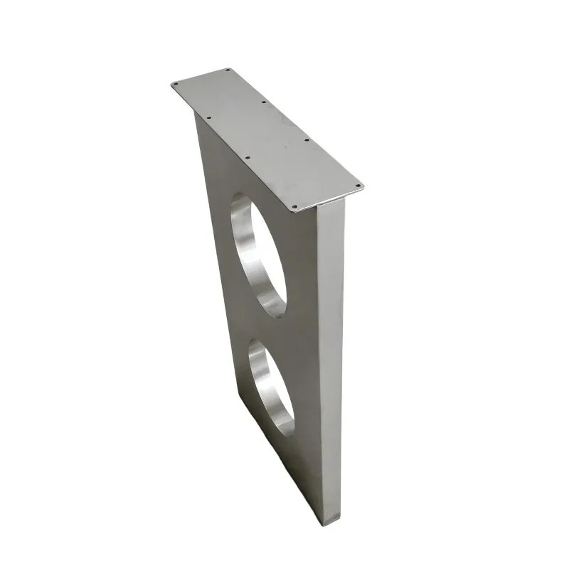 Stainless steel table legs, single-sided island support legs for large tables, vintage style dining table stands