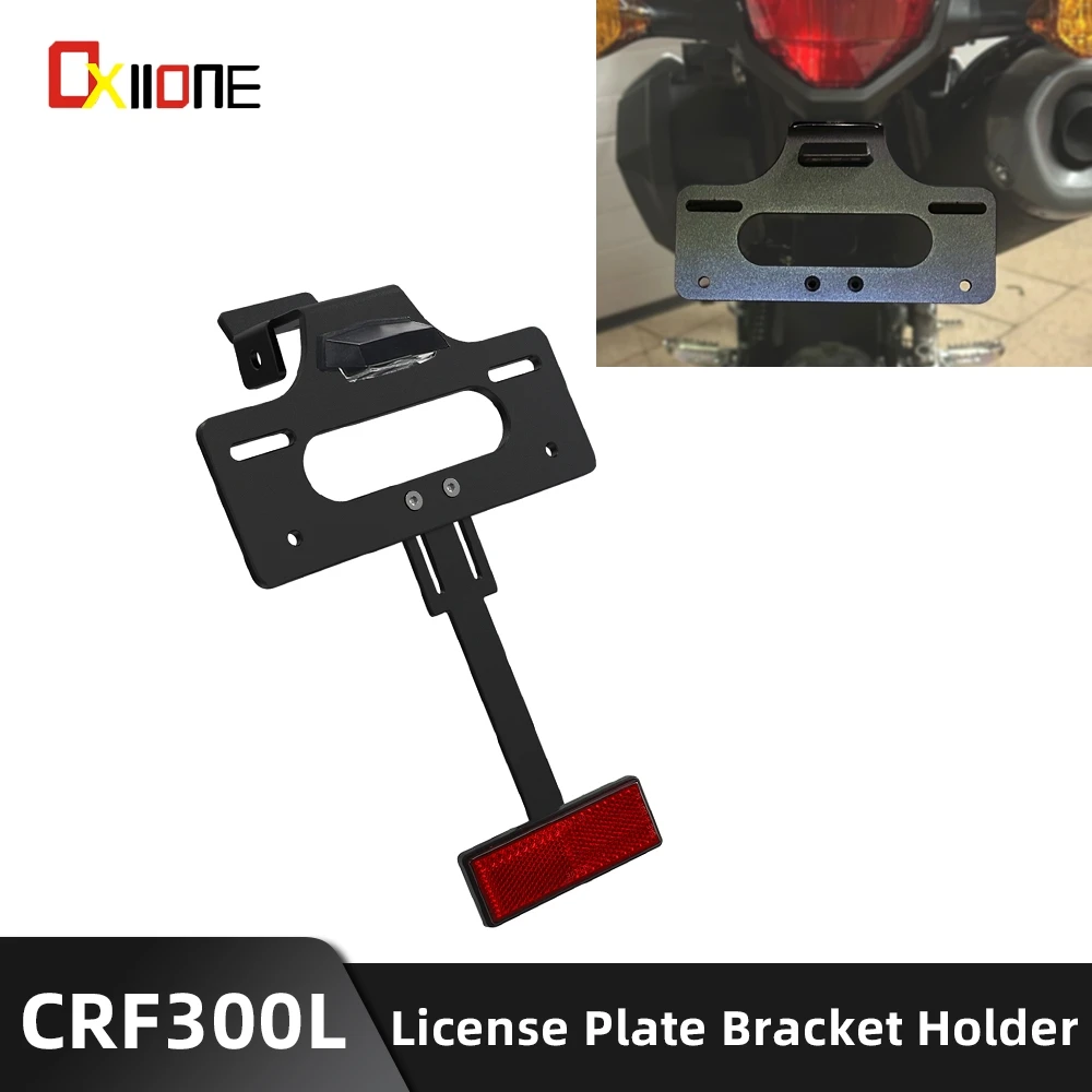 

For Honda CRF300LS 2023 2024 CRF 300L ABS CRF300L RALLY ABS 21-23 Motorcycle License Plate Bracket Holder Rear Tail Tidy Fender