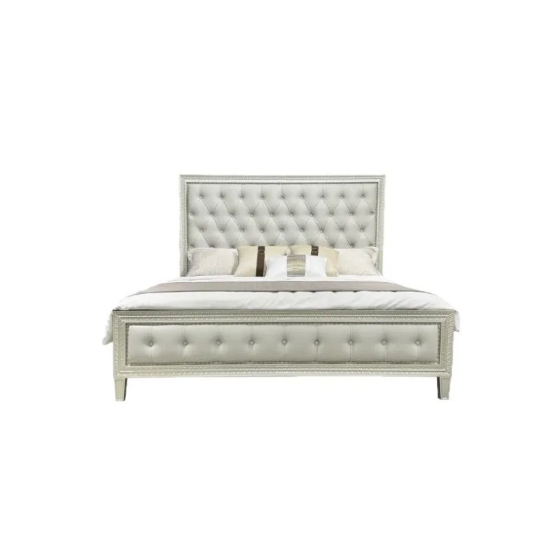 American light luxury villa luxury home master bedroom princess bed, simple European bed