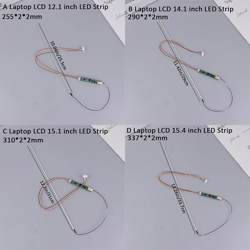 Laptop LCD 12.1 14.1 15.1 15.4 15.6 17.1 19 pollici modificato barra luminosa a LED universale striscia di retroilluminazione a LED Retrofit LCD