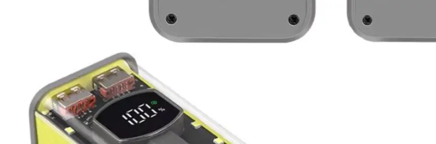 علبة بنك طاقة بطارية 22.5 وات 4 خلايا 21700، شحن سريع PD20W، مخرج مزدوج/مدخل، صندوق تخزين شاشة رقمية LED #1