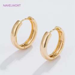6 Sizes High Quality Simple Round Earrings Gold Plated Circle Hoop Earrings Female Gift,For Women Fashion Jewelry