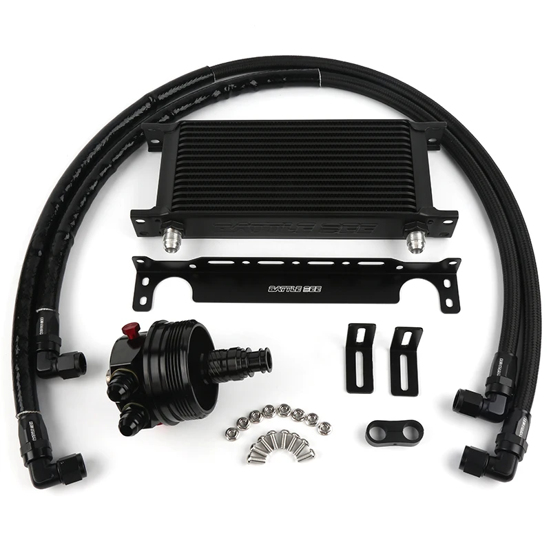BATTLE BEE Engine Oil Cooler Kit Split Oil Filter Adapter Radiator Cooling System For BMW N46B20 E46 E85 E87 E90 BB-OCK-118