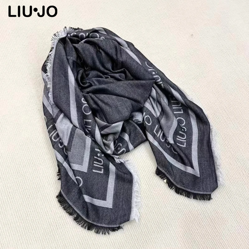 Liu Jo Luxury Brand Original Italy Scarf Women Classic Fashion Letter Print Autumn Winter Warm shawl Scarves