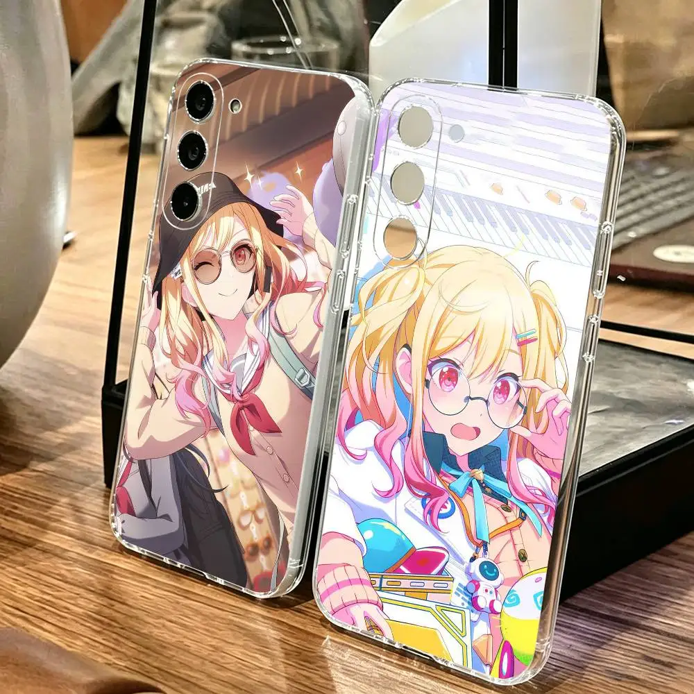 Чехол для телефона Tenma Saki Game P-Project S-Sekai для Samsung A10,12,20,21S,30,31,40,50,51,52,70,71, прозрачный чехол