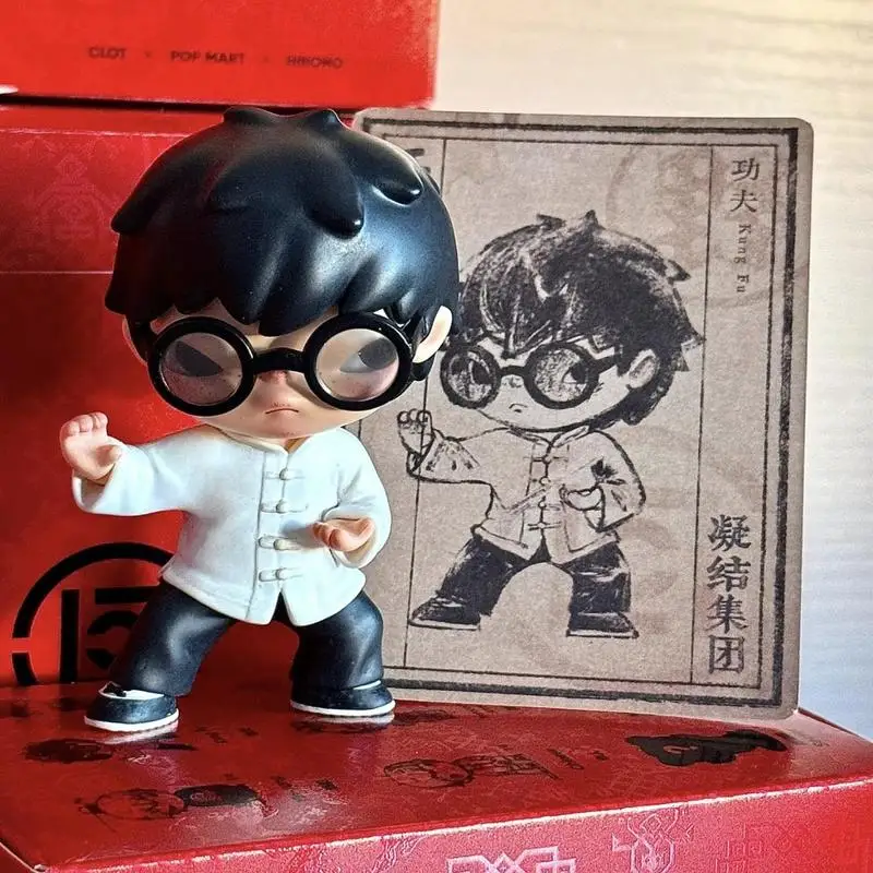 Officiële echte POPMART Hirono Clot Series 8.0 Blind Box Handgemaakte Trendy Gift Ornament Mysterieuze Box Cadeau voor vrienden Verjaardag