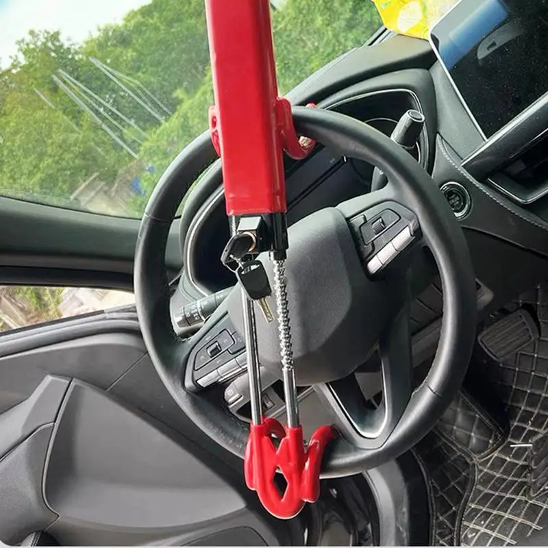 Car Club Steering Wheel Lock Robust Car Device Wheel Lock Car Wheel Lock Anti Theft Theft Prevention Car Lock Sturdy Secure For