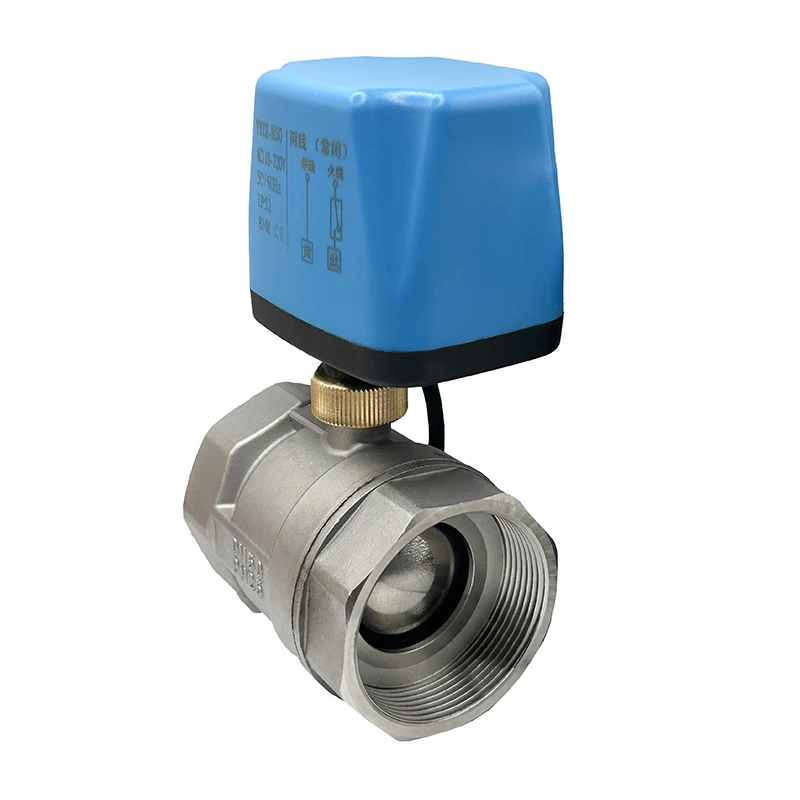 

1/2" 3/4" 1" 1-1/4" 2'' Normally Closed/Open Motorized Ball Valve 220v 12v 24v Stainless Steel Electric Ball Valve For Water