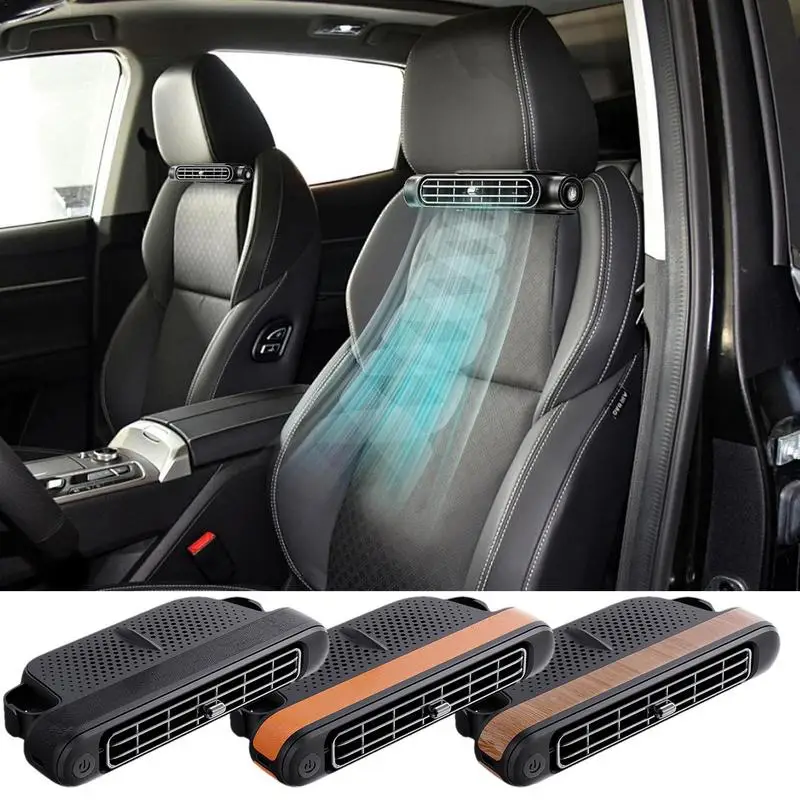 USB Car Backseat Cooling Fan Electric Auto Backseat Car Fan 3 Speeds Adjustable Wind Speeds Cooling Tool Auto Accessories