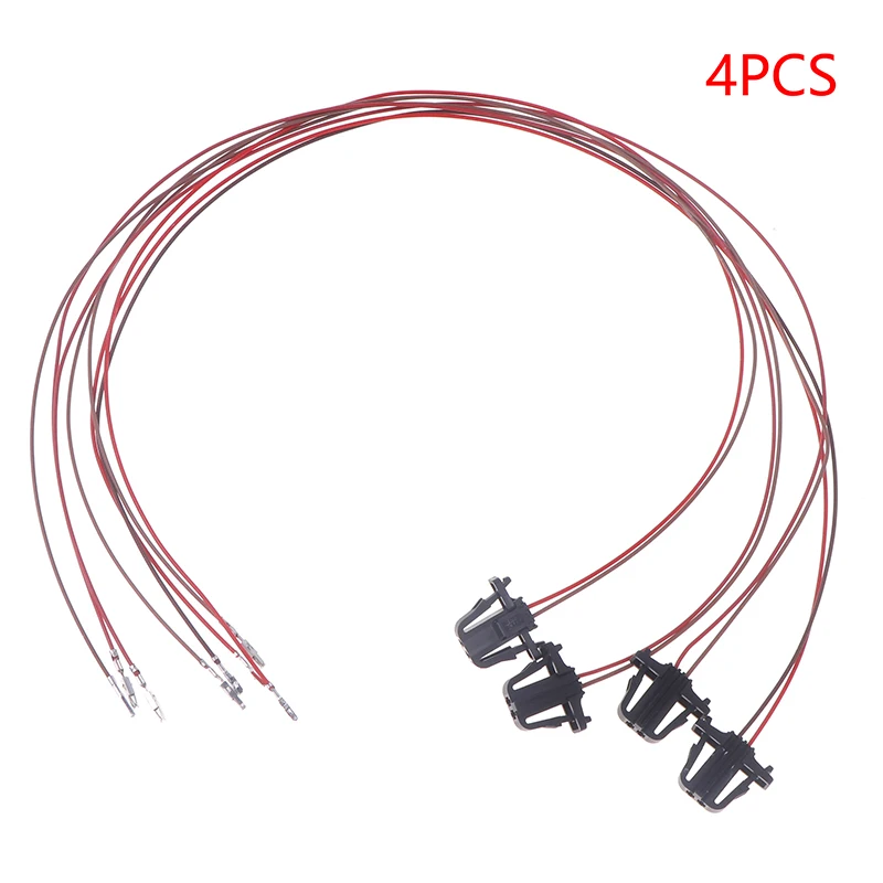 4Pcs Car Front Back Door Light Cable Wires Connector Harness Plug For Golf 5 6 7 MK5 MK6 MK7 T-ROC Tiguan