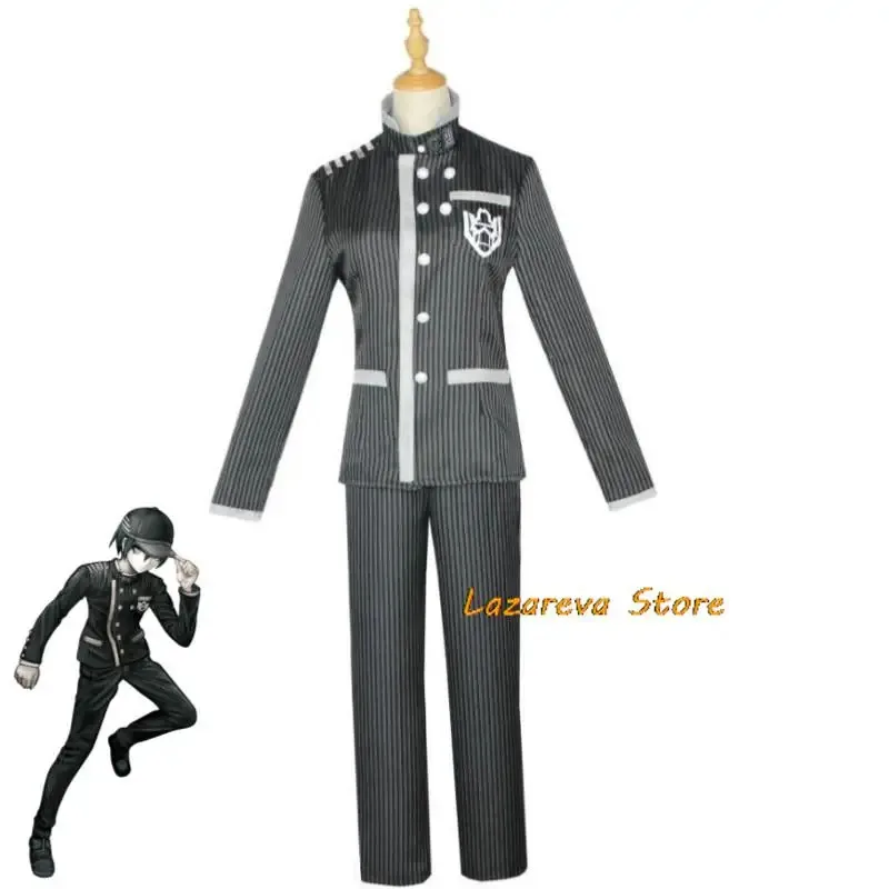 

2025iyi Game Dangan Ronpa Danganronpa V3: Killing Harmony Saihara Shuichi Косплей Костюм Парик Шляпа Аниме Детектив Униформа Зал