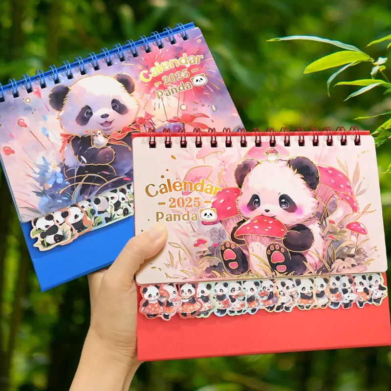 Calendar 2025 New Panda Calendar Desktop Ornament Alien Table Calendar Customizable Simple Ins Style Business Calendars