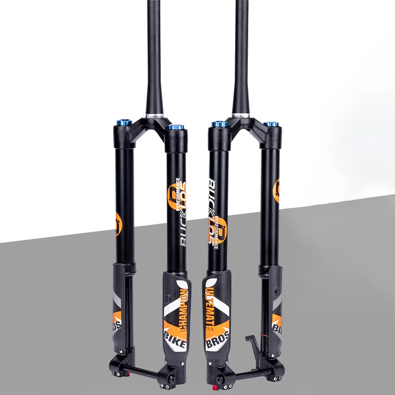 29 Inch Mountain Bike Fork Air Suspension 140mm Travel Inverted Design Bicycle Forks Tapered Steerer For Enduro Downhill Biking