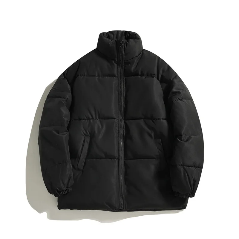 Harajuku męskie parki gruby, ciepły płaszcz zimowa kurtka kolorowa Bubble męska kobieta Streetwear Hip Hop Parka kurtki Oversized 5XL