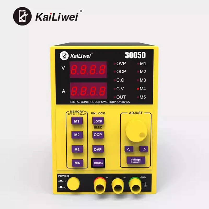 Kailiwei 3005D 5A 30V DC alimentatore da laboratorio regolabile alimentatore a commutazione controllato da programma digitale