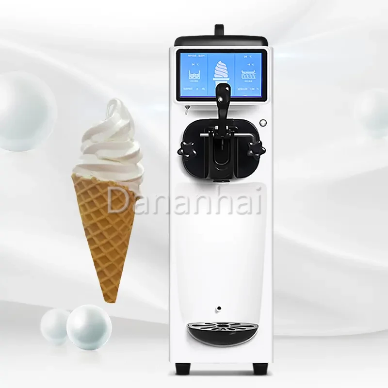 Single Flavor Super Silent Desktop Soft Ice Cream Machine Commercial Yogurt Machine