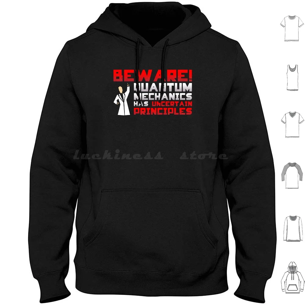 Uncertainty Principle Hoodies Long Sleeve Science Quantum Mechanics Humor Funny Pun