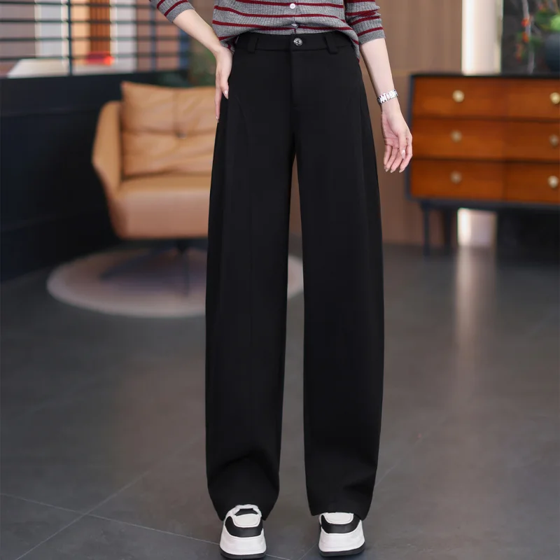 

Утолщенные шерстяные брюки-бананы, зимние утягивающие теплые повседневные брюки, брюки Scimitar