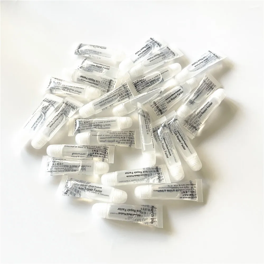 50 Pcs Tattoo Aftercare Gel Cream Vitamin A D Ointment Skin Healing Eyebrow Lip Nursing Fast Recovery Micoblading Supplies