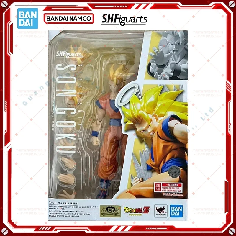 

In Stock Genuine Bandai Dragon Ball Model Kit SHF Super Saiyan 3 Son Goku Anime Action Figure Collection Finished Model Toy Gift