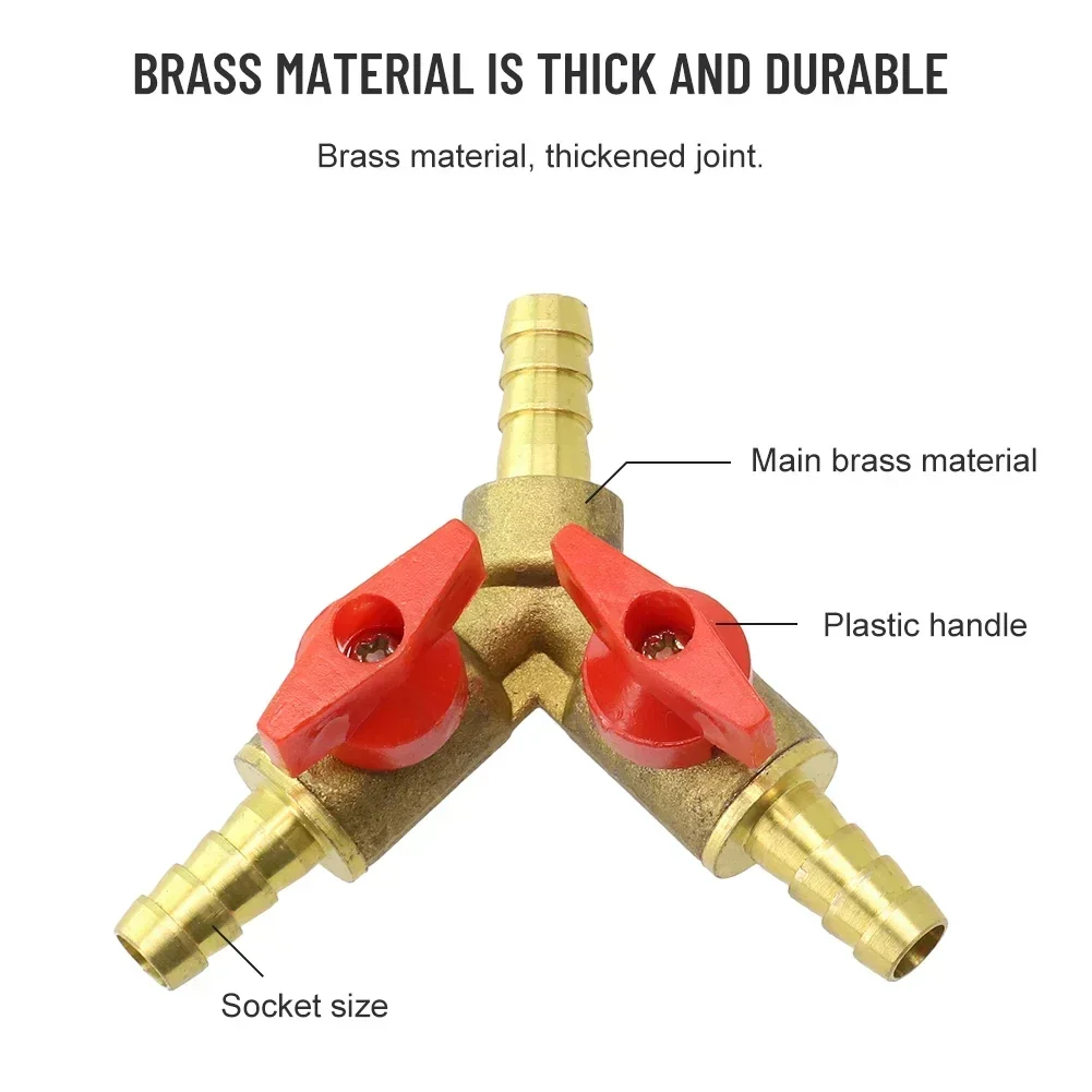 Aquarium Supplies Brass Valve Shut Off Ball Valve Brass Color Brass Material Easy To Install Plumbing Fittings