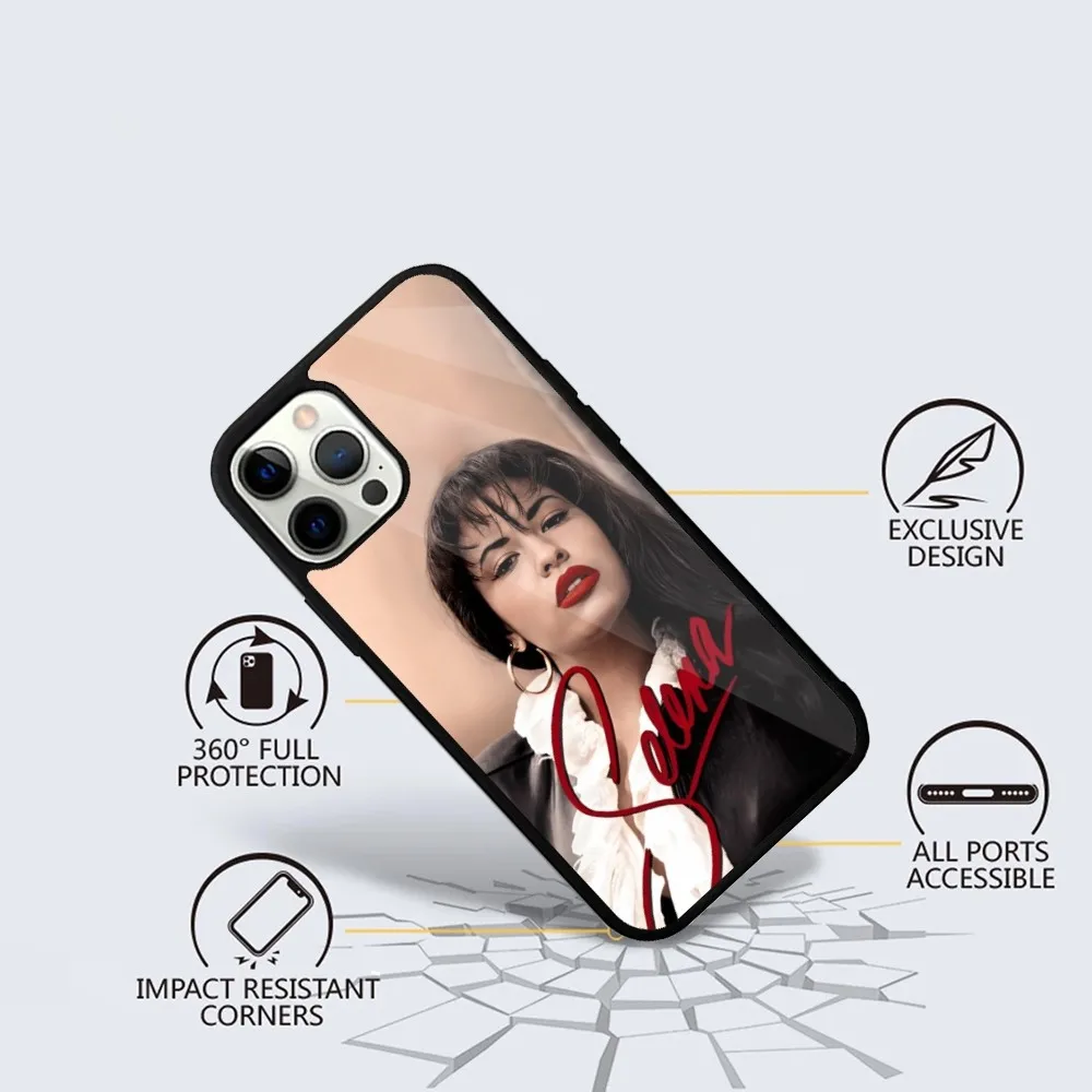 S-Selena Quintanilla Singer Phone Case For iPhone 15,14,13,12,11,Plus,Pro,Max Mini Magsafe Magnetic Wireless Charging