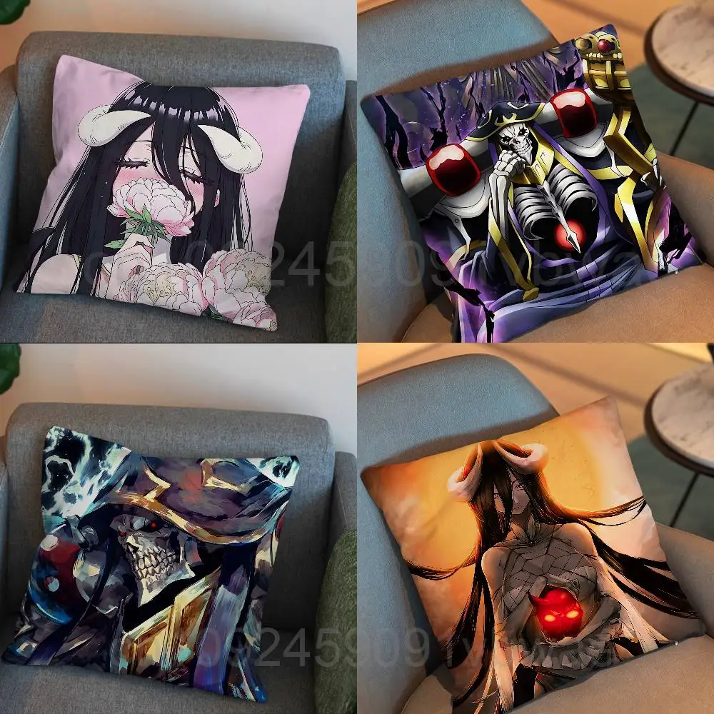 A-Albedo The King Overlord Ainz Ooal Gown room decor para regalar pillow cover living room sofa cushion cover bedroom room bed