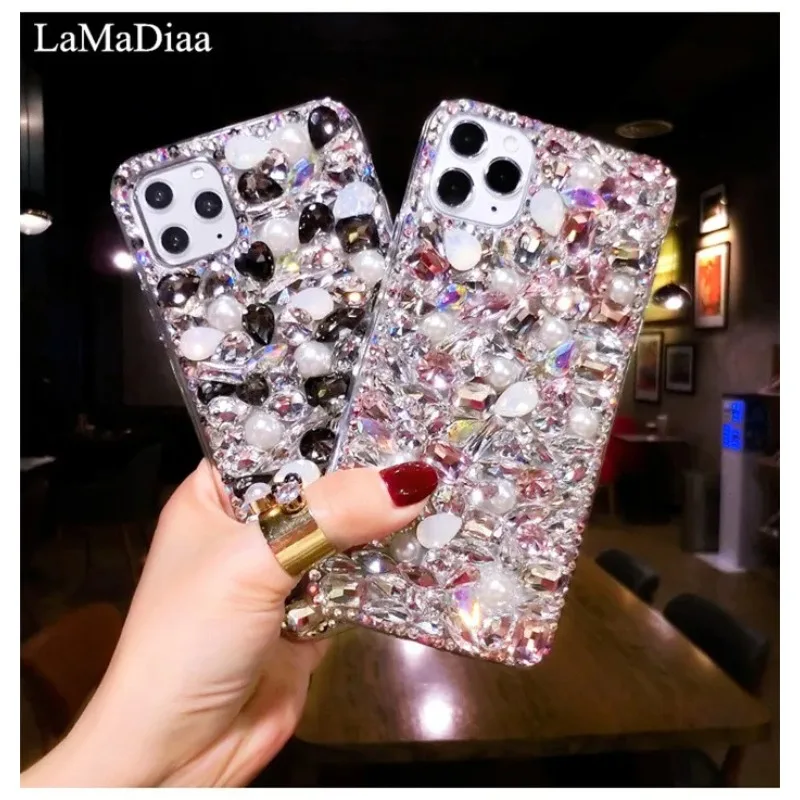 

Luxury Glitter Bling Diamond Rhinestone Case For Samsung Galaxy S23 S24 Plus S21 FE S22 24Ultra Note 20