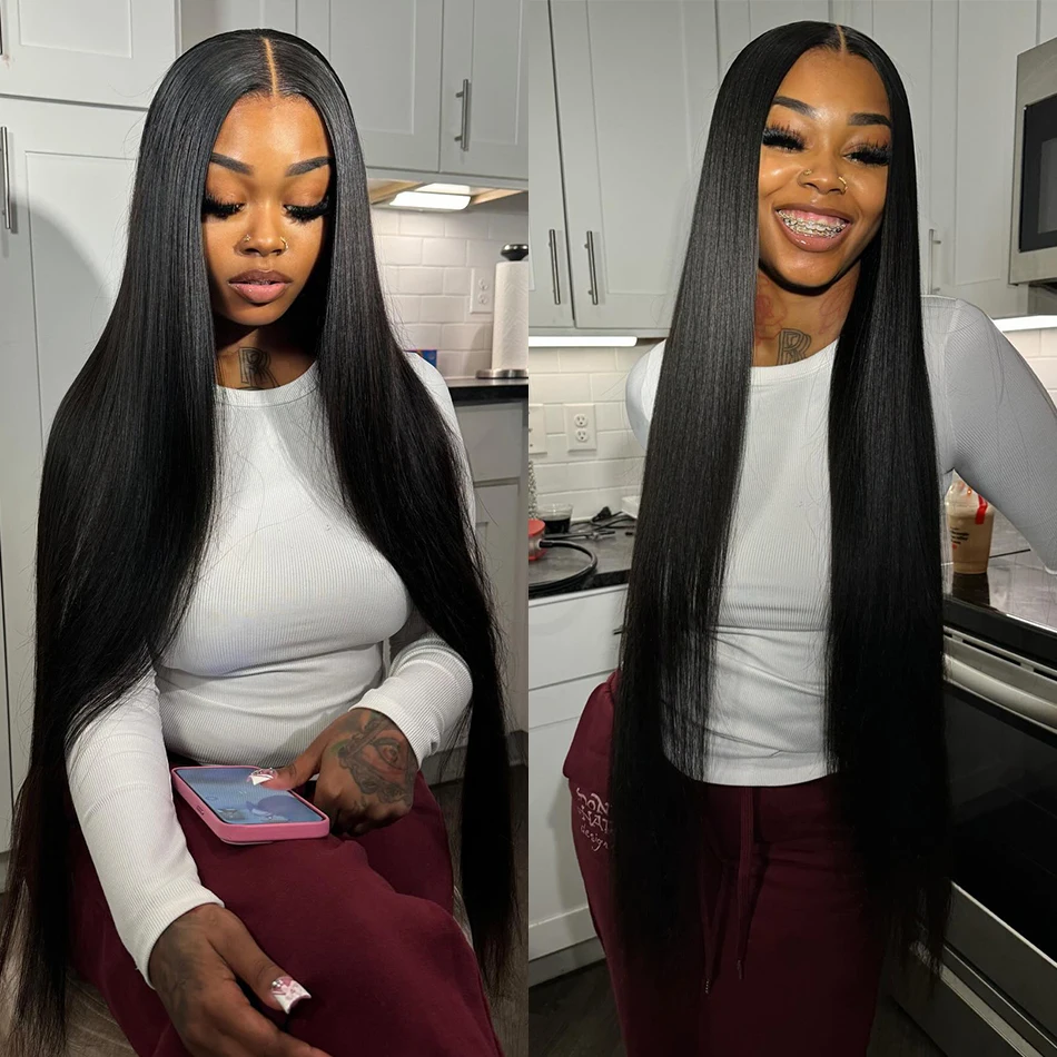 30 36 Inch Brazilian Bone Straight Bundles Raw Virgin Remy Hair Bundles Hair Extensions tissage Human Hair Weave Bundles