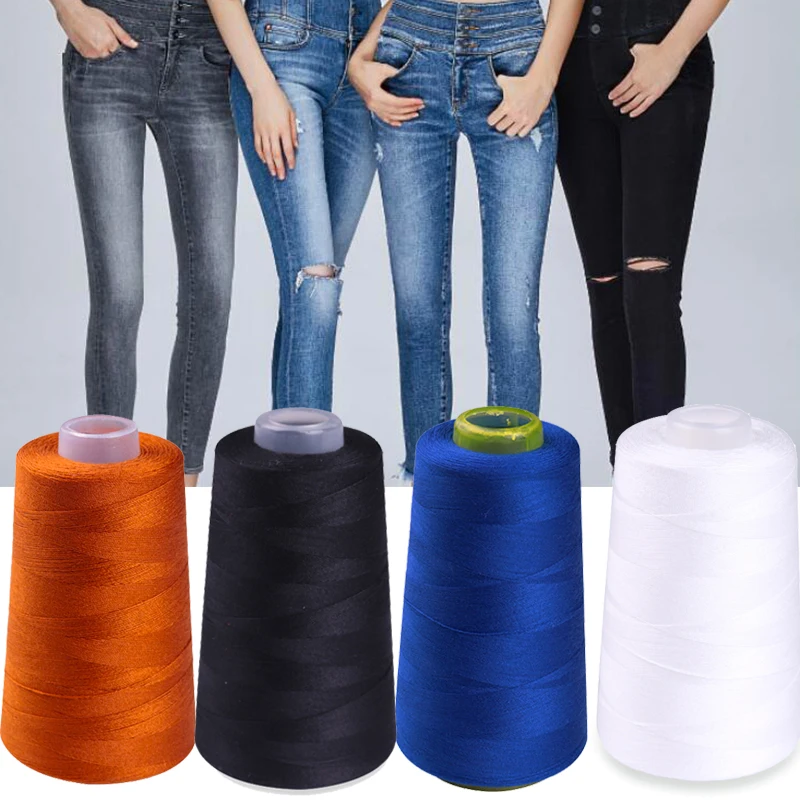 1 Spool High-Strength Sewing Threads 3000Yards 20S/3 Polyester Sewing Thread For Jeans Threads For Sewing Machines Accessories