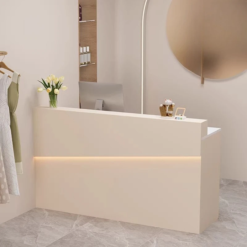 

Modern Simple Reception Desks Luxury Aesthetic Beauty Luxury Reception Desks Unique Display Escritorio Commercial Furniture