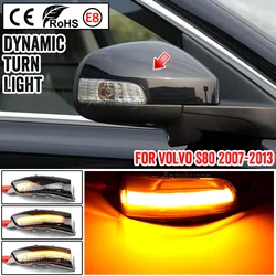 For Volvo C30 C70 S40 S60 V40 V50 V70 08-2010 S80 Car LED Dynamic Turn Signal Light Side Rearview Mirror Indicator Blinker Lamp