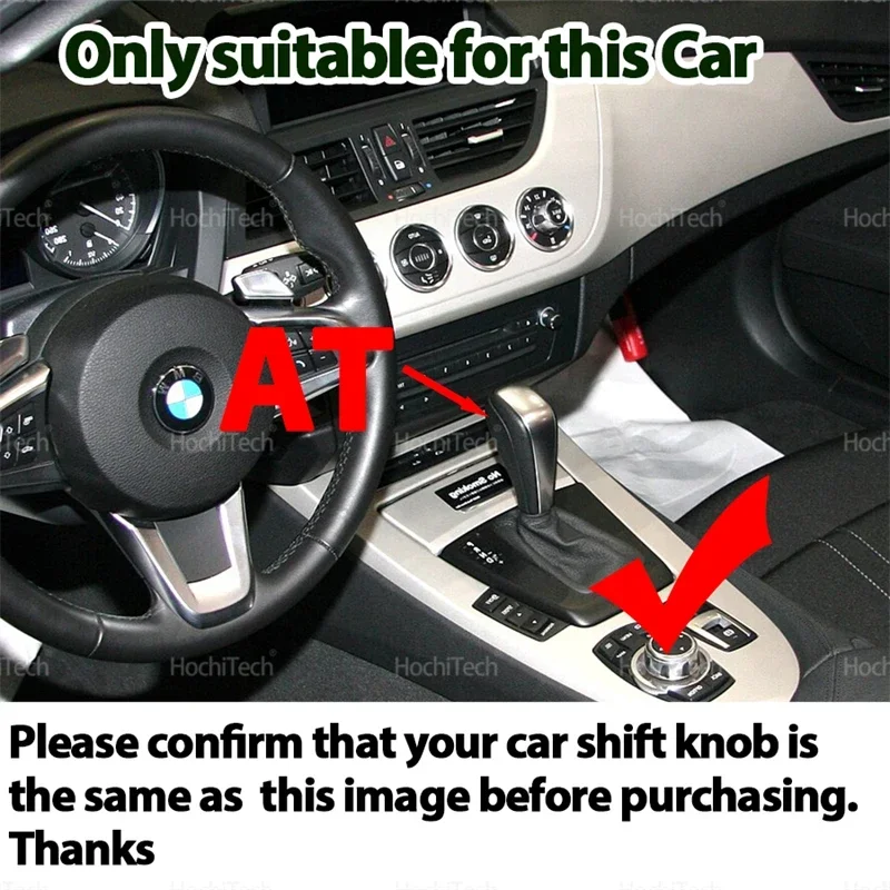 for Z4 E89 Pre-LCI 2009 2010 2011 2012 Auto Car LED PU Leather Handles AT Transmission Gear Shift Knob Lever Stick Head