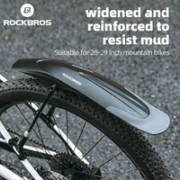 ROCKBROS-guardabarros para bicicleta de montaña, liberación rápida amplia, 26-29 pulgadas, duradero, instalación innovadora, accesorios para guardabarros