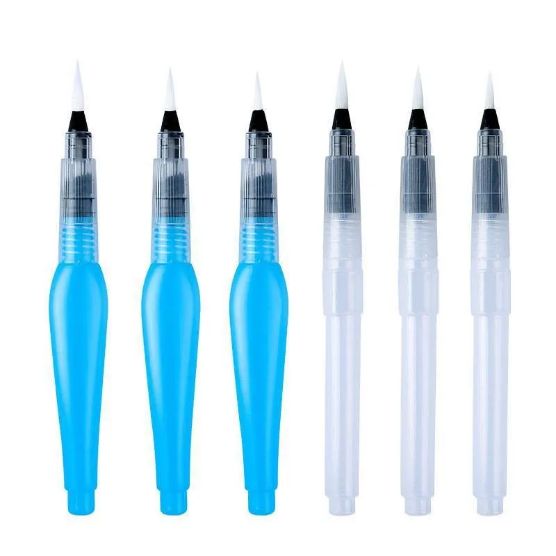 

2 шт./компл., перьевая ручка, акварельная кисть, художественные принадлежности, водяная кисть, ручка, кисть для каллиграфии, резервуар для воды, ручка для хранения