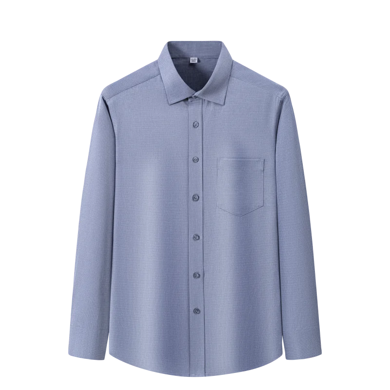 

Wool-filled Solid Color Casual Warm Shirt Wrinkle-free Men's Sports Top Trendy Comfortable Collared Men's Shirt Daily