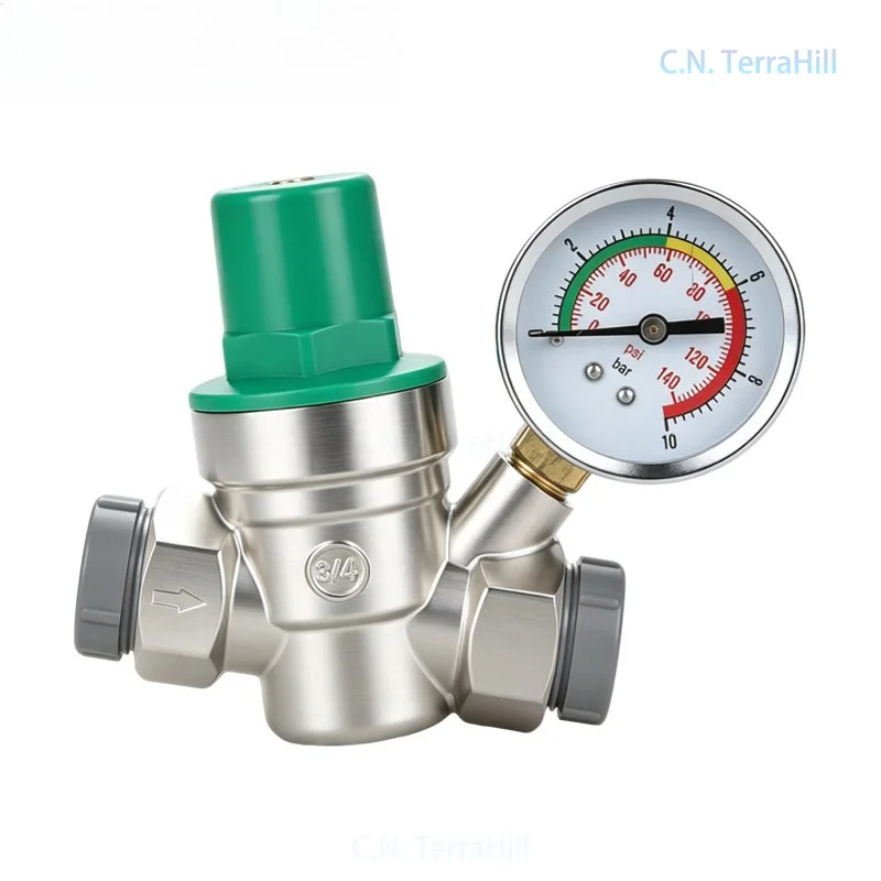 Water Pressure Reducing Valve Household Water Pipe Safety Regulator Valve for Brazil