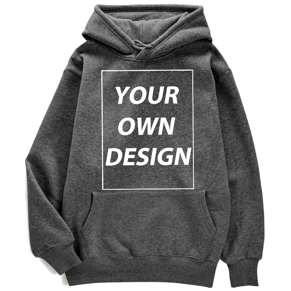 Angepasst DIY Druck Männer Frau Herbst Winter Hoodies Casual Klassische Pullover Einfache Bequeme Streetwear Weiche Warme Sport Kleidung